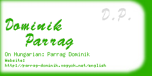 dominik parrag business card